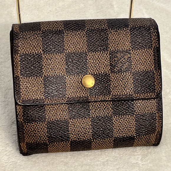 Louis Vuitton Handbags - Vintage 1999 Louis Vuitton Damier Ebene Elise Trifold Wallet